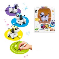 Educational Toy Mini Inductive Dog Follow Drawn Line Magic Pen Inductive Dog Toys RC Hobby Radio Control Toy Battery