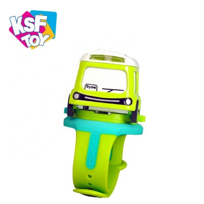 light music 1:62 mini cute interaction induction alloy die cast toy car vehicles with watch