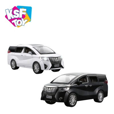 kids battery operated toy 1/24 metal alloy door open car pull back with light and music